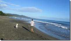 Tom and Kaya on beach